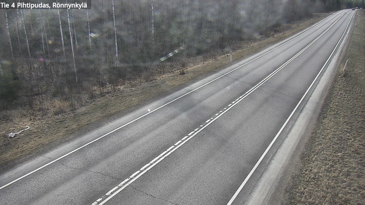 Weather Camera Image Väg 4 Pihtipudas, Rönnynkylä, Pihtipudas, Keski-Suomi