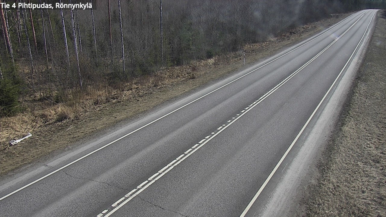 Weather Camera Image Väg 4 Pihtipudas, Rönnynkylä, Pihtipudas, Keski-Suomi