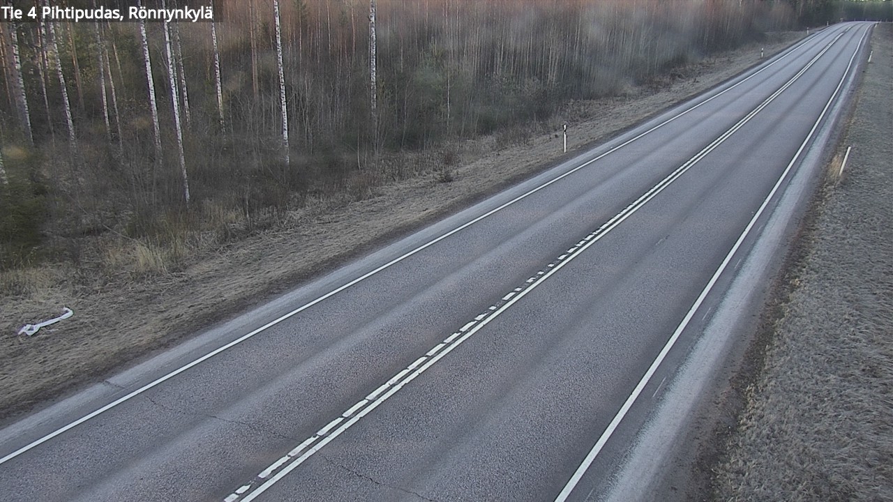 Weather Camera Image Väg 4 Pihtipudas, Rönnynkylä, Pihtipudas, Keski-Suomi