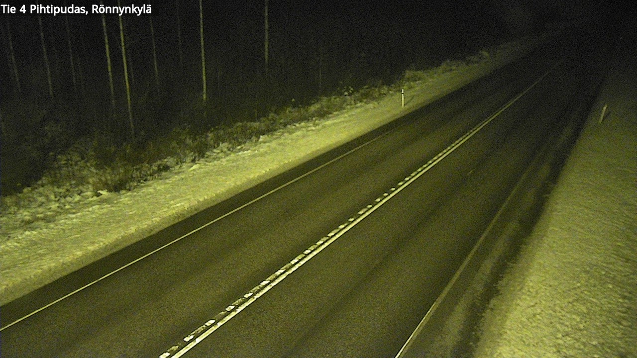Weather Camera Image Väg 4 Pihtipudas, Rönnynkylä, Pihtipudas, Keski-Suomi