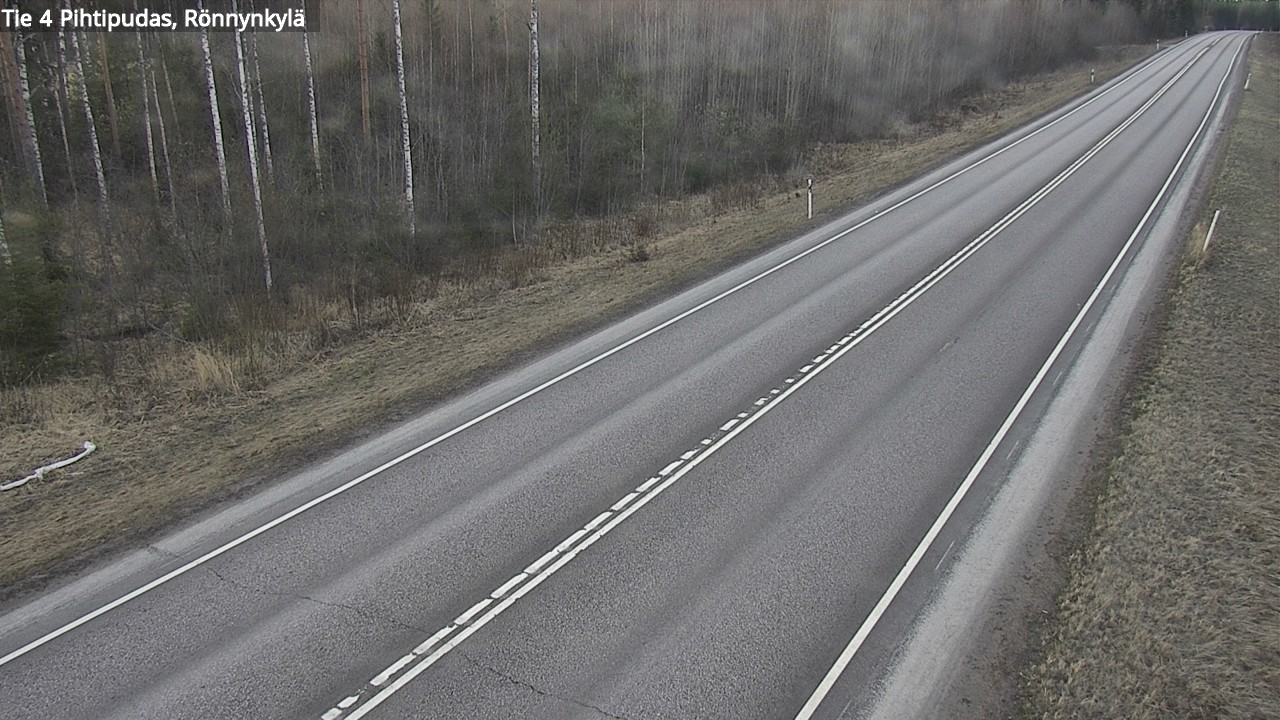 Weather Camera Image Road 4 Pihtipudas, Rönnynkylä, Pihtipudas, Keski-Suomi