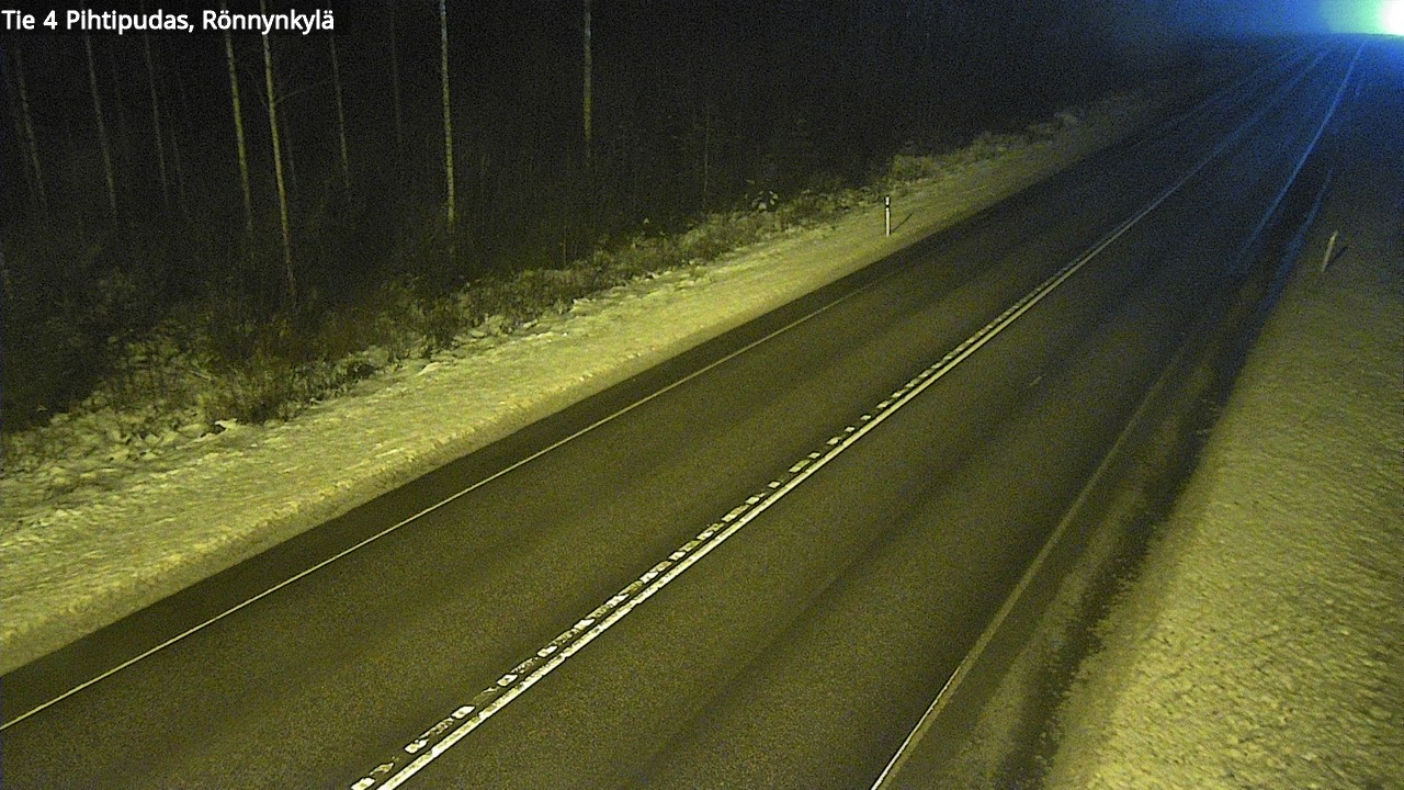Weather Camera Image Väg 4 Pihtipudas, Rönnynkylä, Pihtipudas, Keski-Suomi