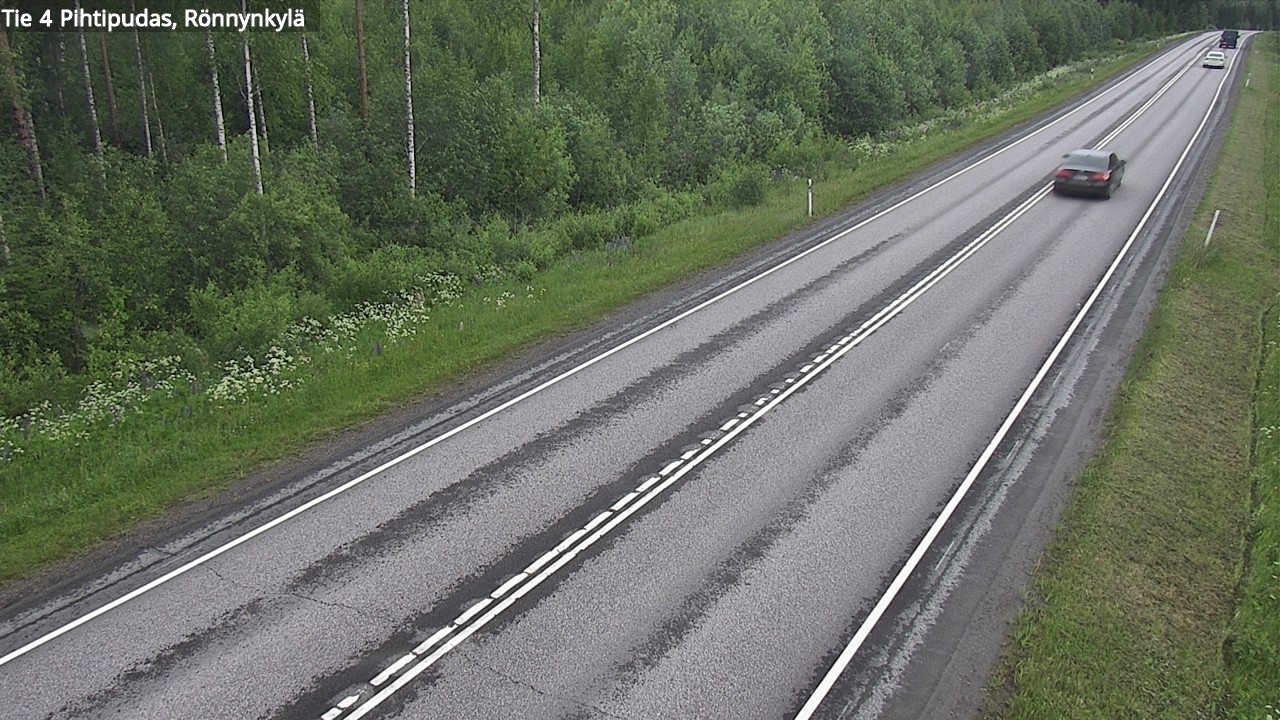 Weather Camera Image Väg 4 Pihtipudas, Rönnynkylä, Pihtipudas, Keski-Suomi
