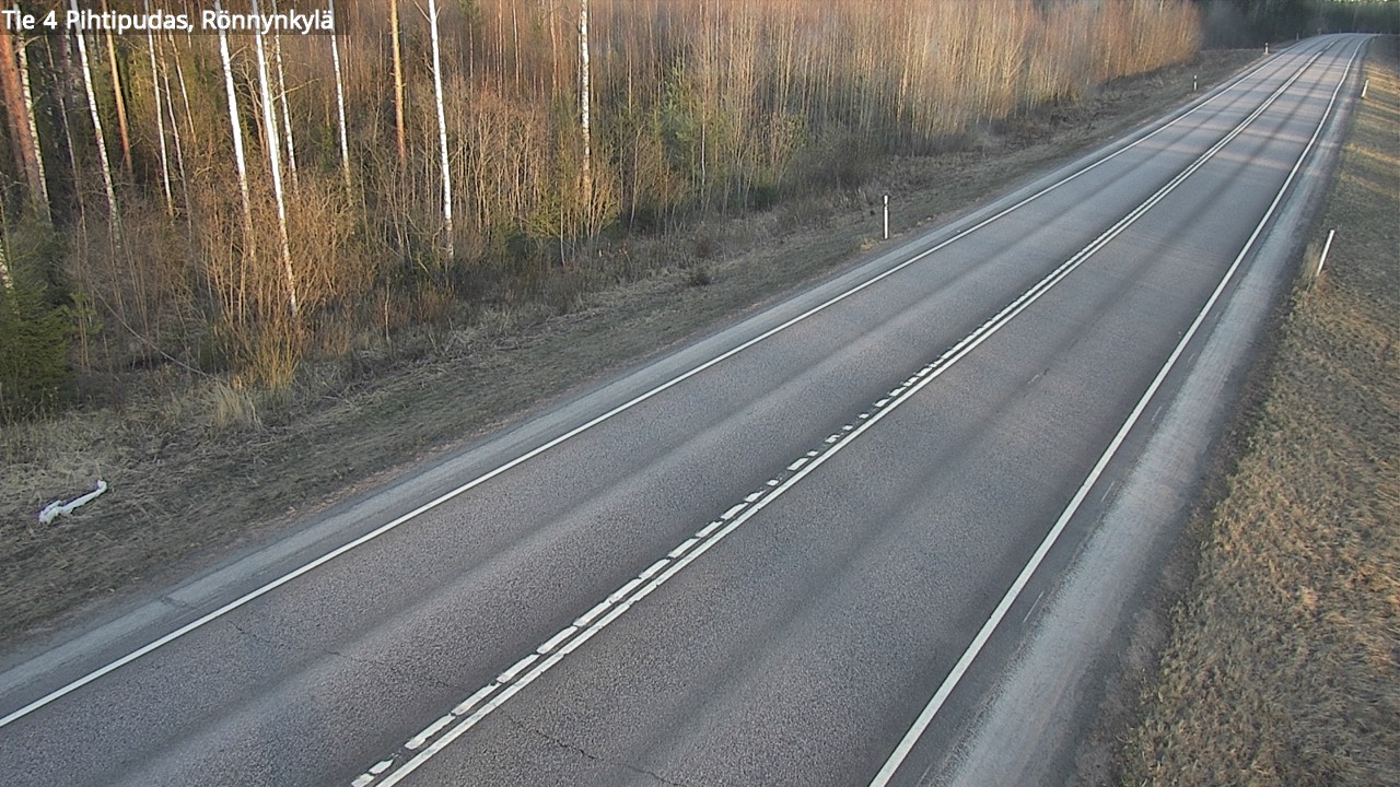 Weather Camera Image Väg 4 Pihtipudas, Rönnynkylä, Pihtipudas, Keski-Suomi