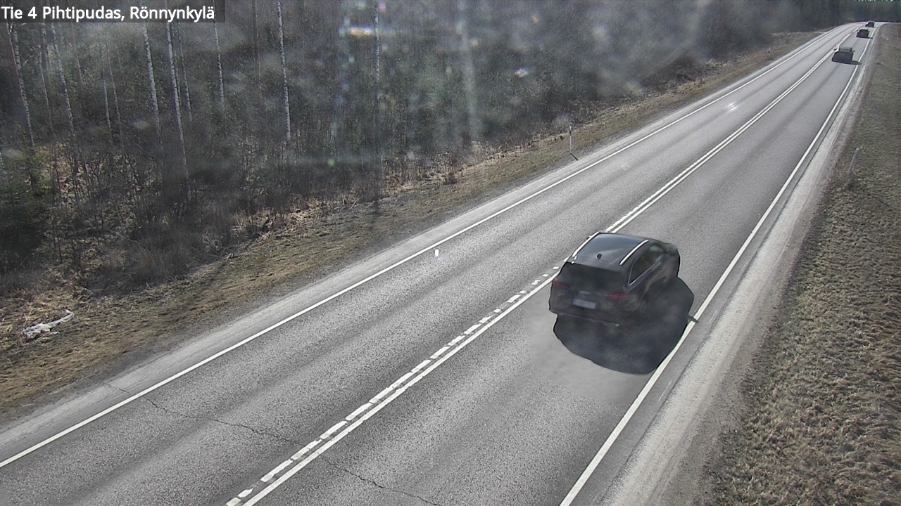 Weather Camera Image Väg 4 Pihtipudas, Rönnynkylä, Pihtipudas, Keski-Suomi