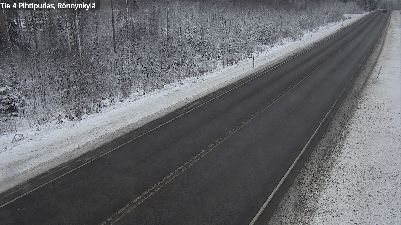 Weather Camera Image Väg 4 Pihtipudas, Rönnynkylä, Pihtipudas, Keski-Suomi