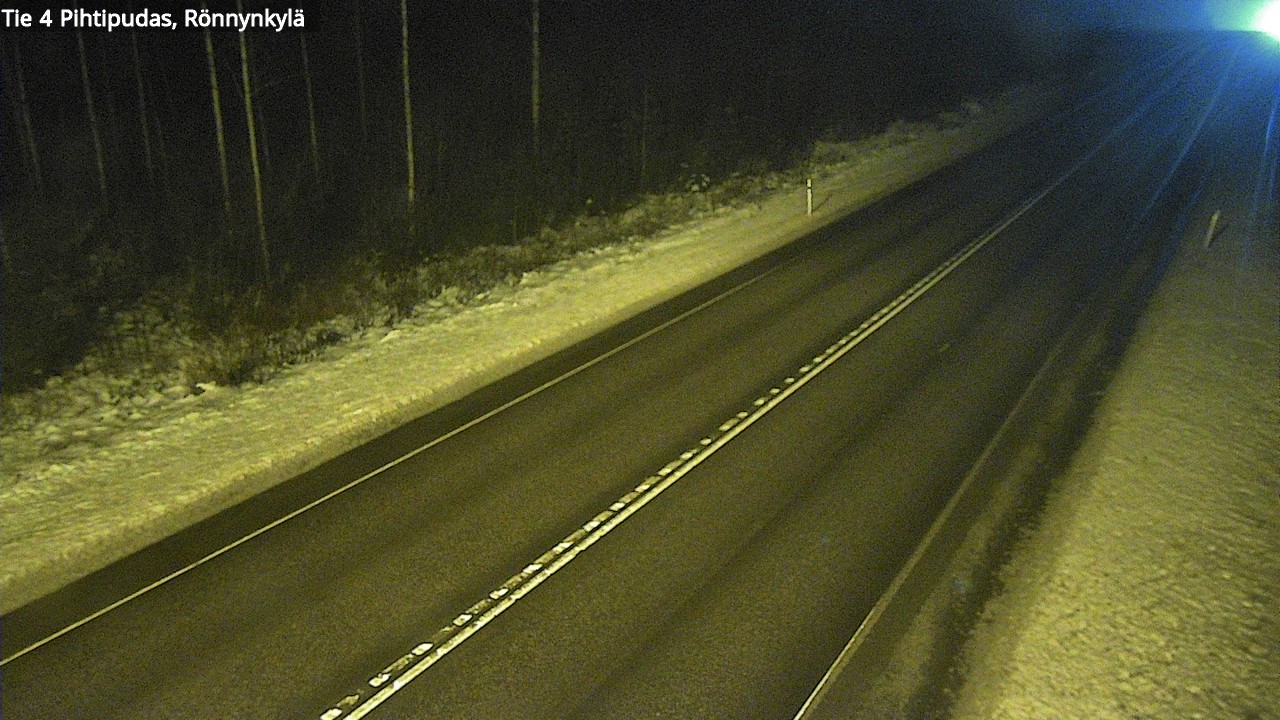 Weather Camera Image Väg 4 Pihtipudas, Rönnynkylä, Pihtipudas, Keski-Suomi