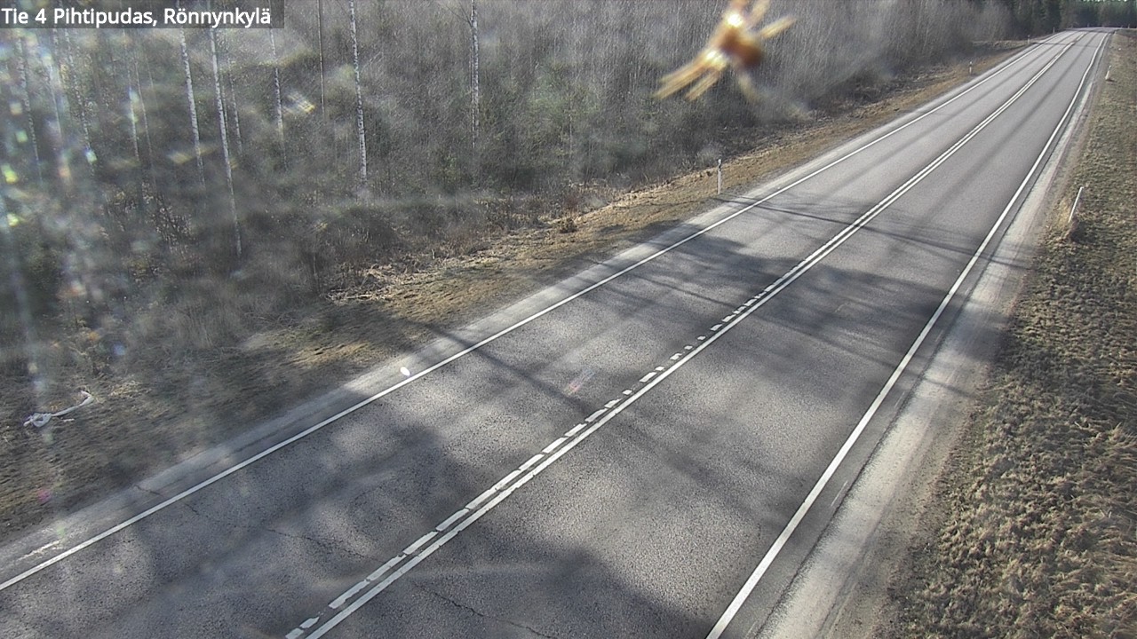Weather Camera Image Väg 4 Pihtipudas, Rönnynkylä, Pihtipudas, Keski-Suomi