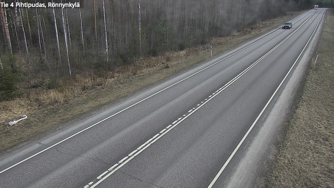 Weather Camera Image Väg 4 Pihtipudas, Rönnynkylä, Pihtipudas, Keski-Suomi