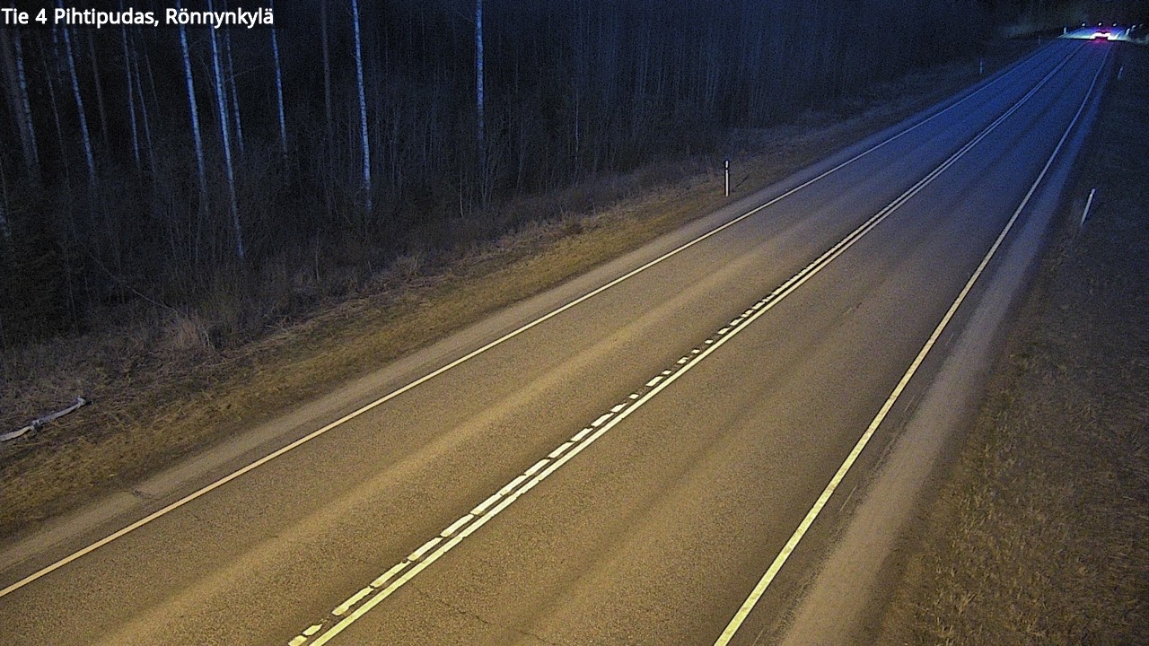 Weather Camera Image Väg 4 Pihtipudas, Rönnynkylä, Pihtipudas, Keski-Suomi