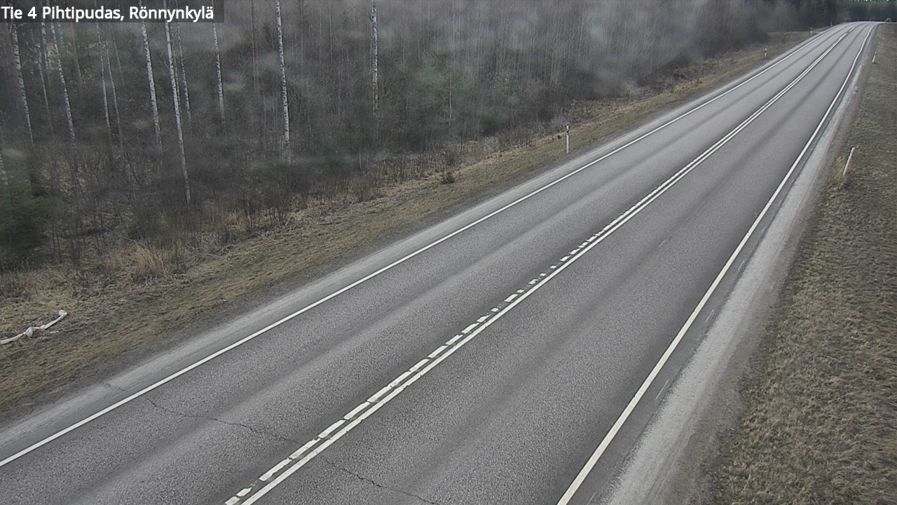 Weather Camera Image Road 4 Pihtipudas, Rönnynkylä, Pihtipudas, Keski-Suomi