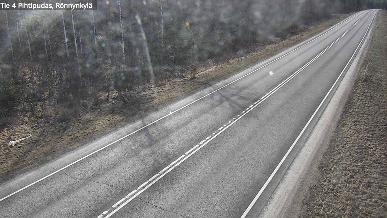 Weather Camera Image Väg 4 Pihtipudas, Rönnynkylä, Pihtipudas, Keski-Suomi