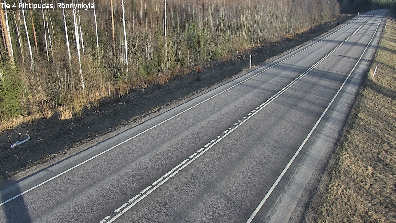 Weather Camera Image Väg 4 Pihtipudas, Rönnynkylä, Pihtipudas, Keski-Suomi