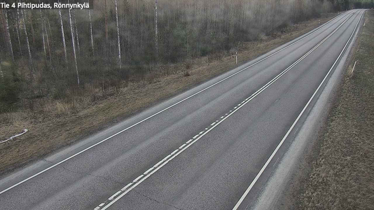 Weather Camera Image Road 4 Pihtipudas, Rönnynkylä, Pihtipudas, Keski-Suomi