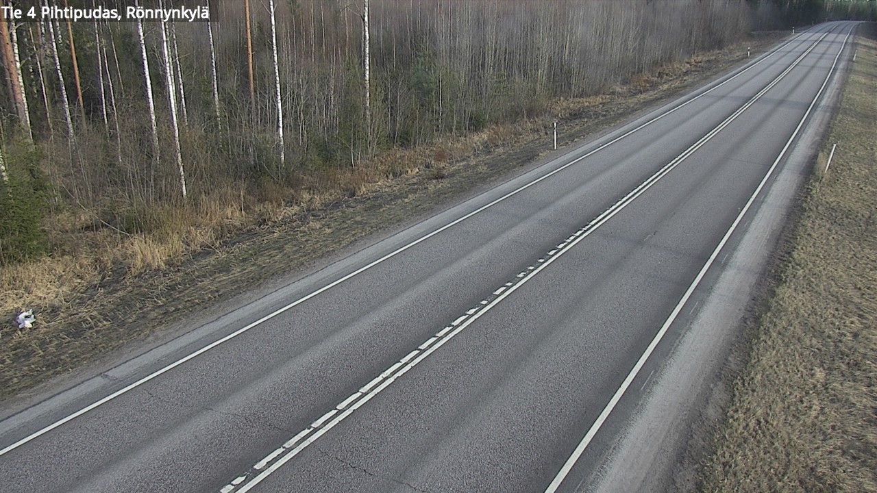 Weather Camera Image Väg 4 Pihtipudas, Rönnynkylä, Pihtipudas, Keski-Suomi