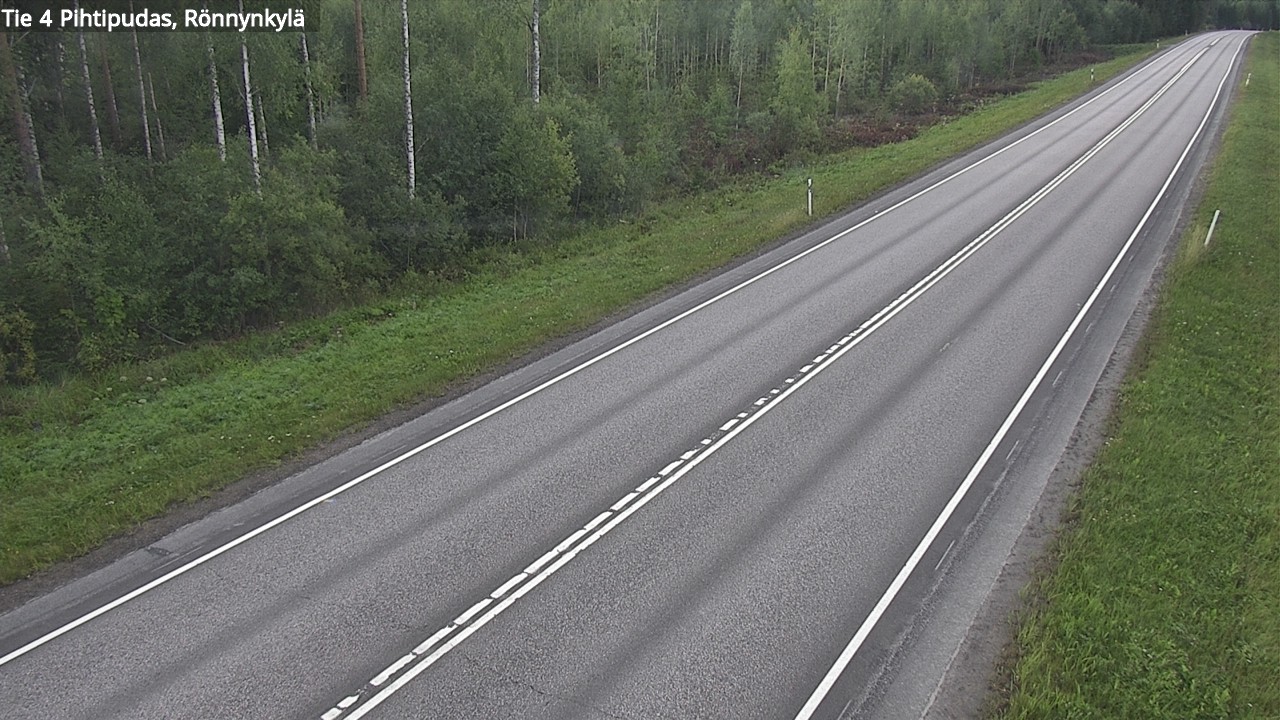 Weather Camera Image Road 4 Pihtipudas, Rönnynkylä, Pihtipudas, Keski-Suomi