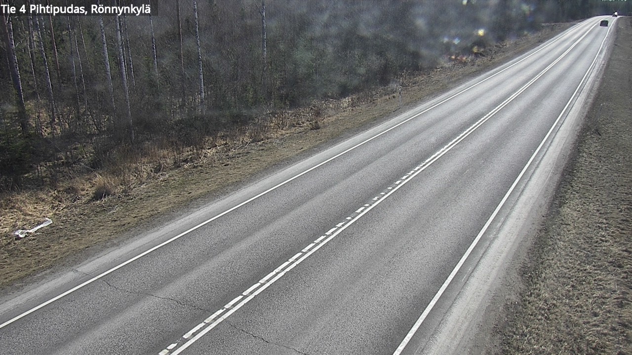 Weather Camera Image Väg 4 Pihtipudas, Rönnynkylä, Pihtipudas, Keski-Suomi