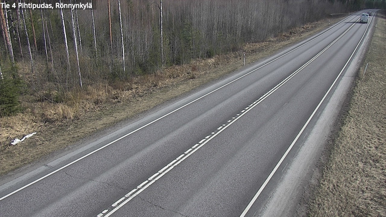 Weather Camera Image Väg 4 Pihtipudas, Rönnynkylä, Pihtipudas, Keski-Suomi