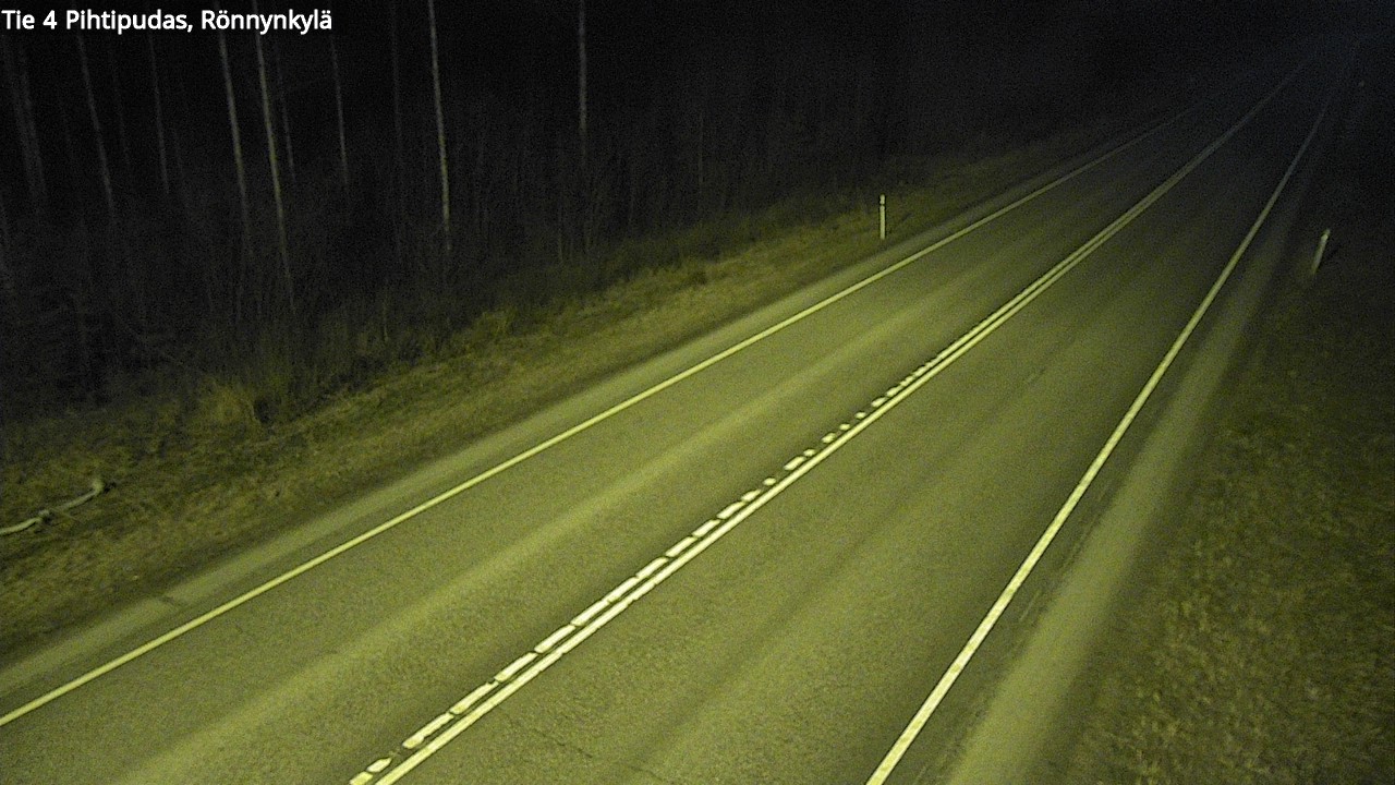 Weather Camera Image Väg 4 Pihtipudas, Rönnynkylä, Pihtipudas, Keski-Suomi