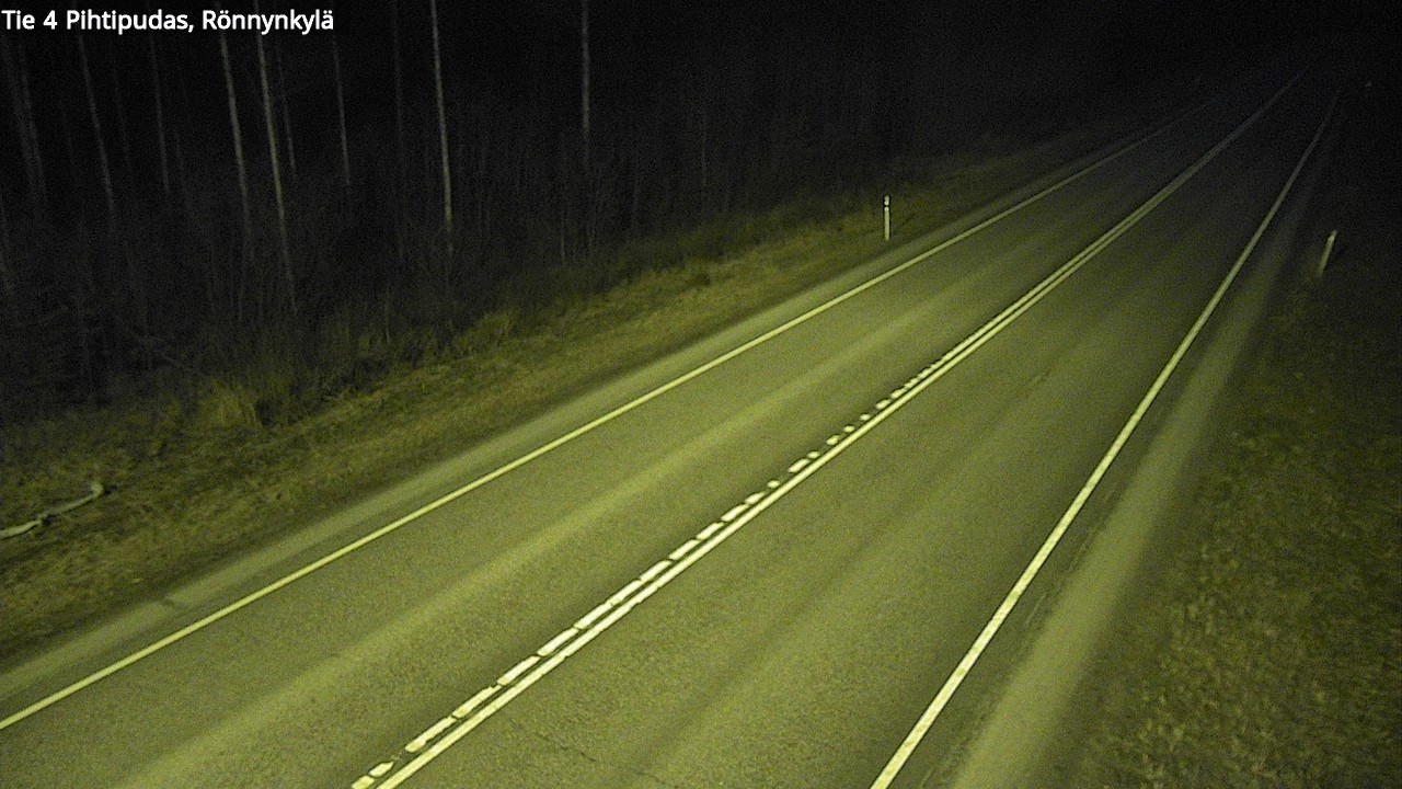 Weather Camera Image Väg 4 Pihtipudas, Rönnynkylä, Pihtipudas, Keski-Suomi