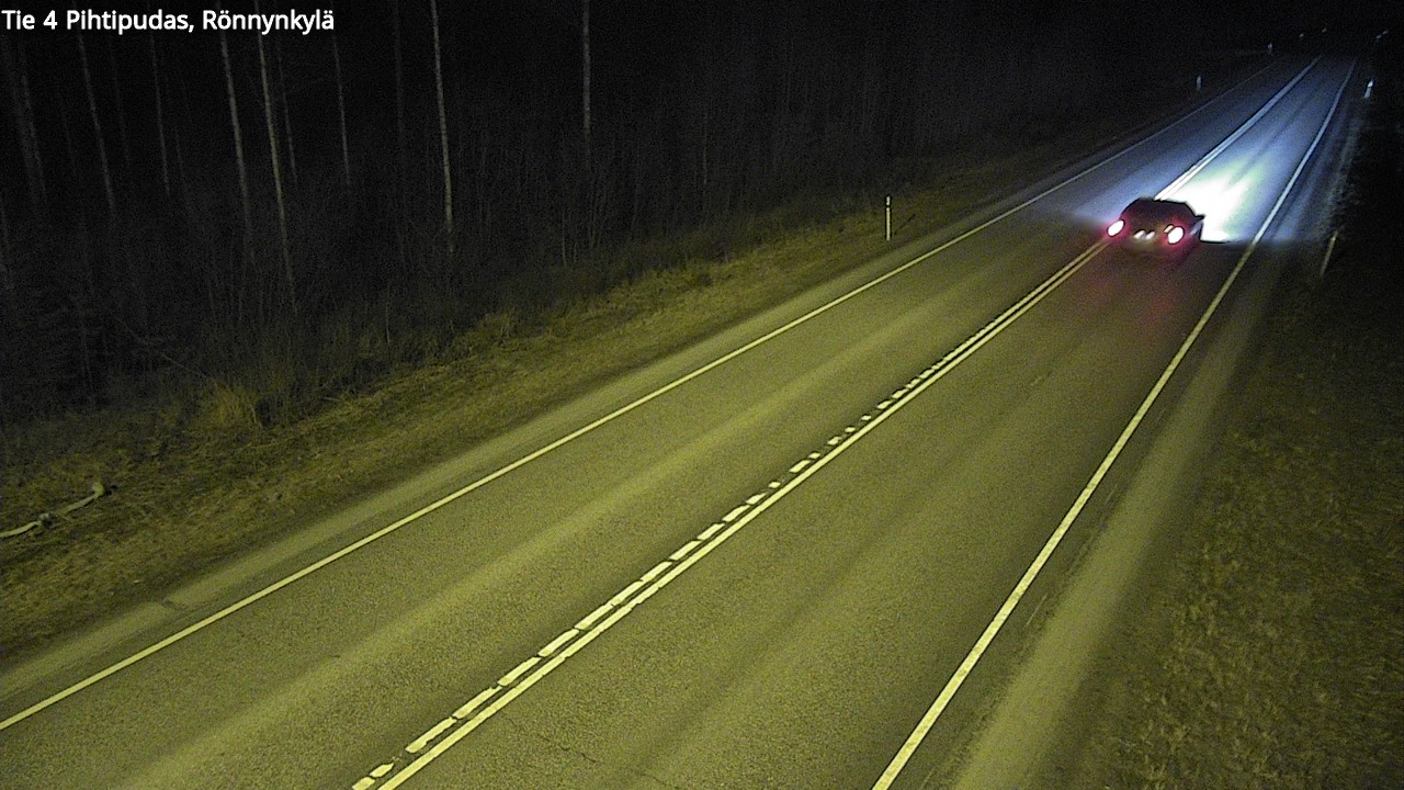 Weather Camera Image Väg 4 Pihtipudas, Rönnynkylä, Pihtipudas, Keski-Suomi