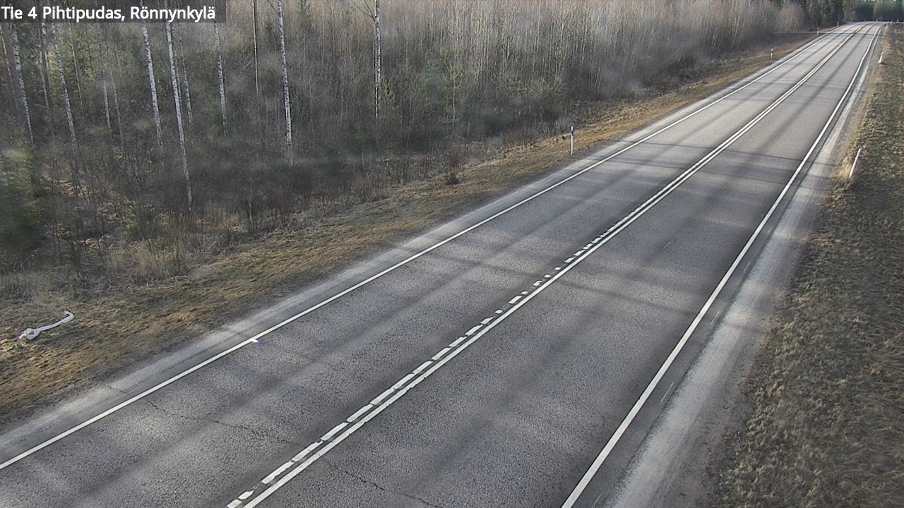 Weather Camera Image Väg 4 Pihtipudas, Rönnynkylä, Pihtipudas, Keski-Suomi