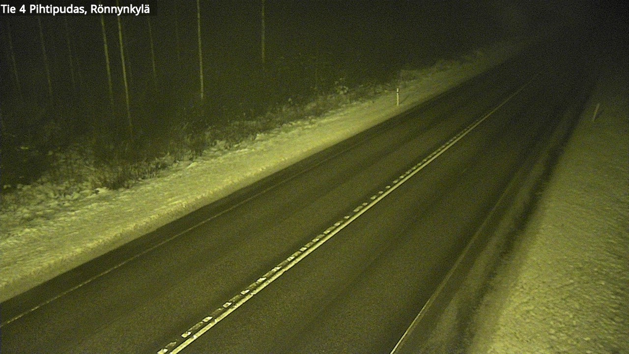 Weather Camera Image Väg 4 Pihtipudas, Rönnynkylä, Pihtipudas, Keski-Suomi