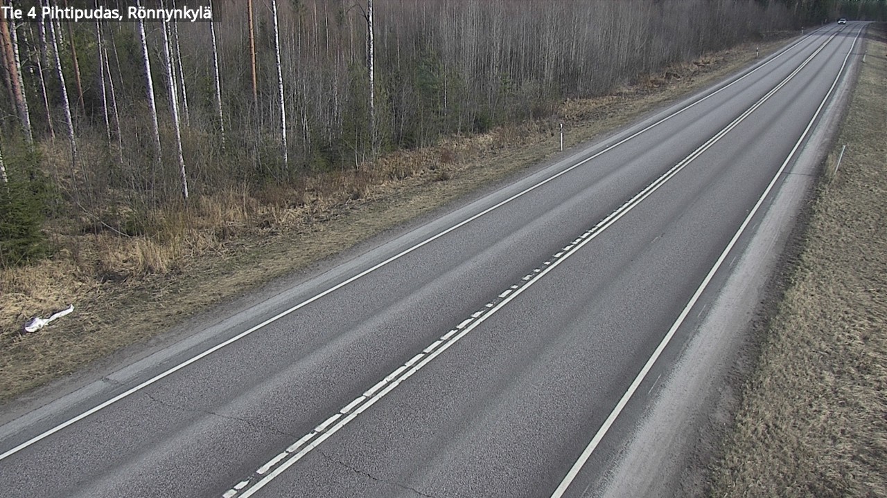 Weather Camera Image Väg 4 Pihtipudas, Rönnynkylä, Pihtipudas, Keski-Suomi