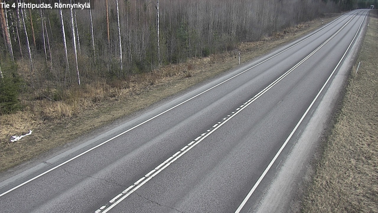 Weather Camera Image Väg 4 Pihtipudas, Rönnynkylä, Pihtipudas, Keski-Suomi
