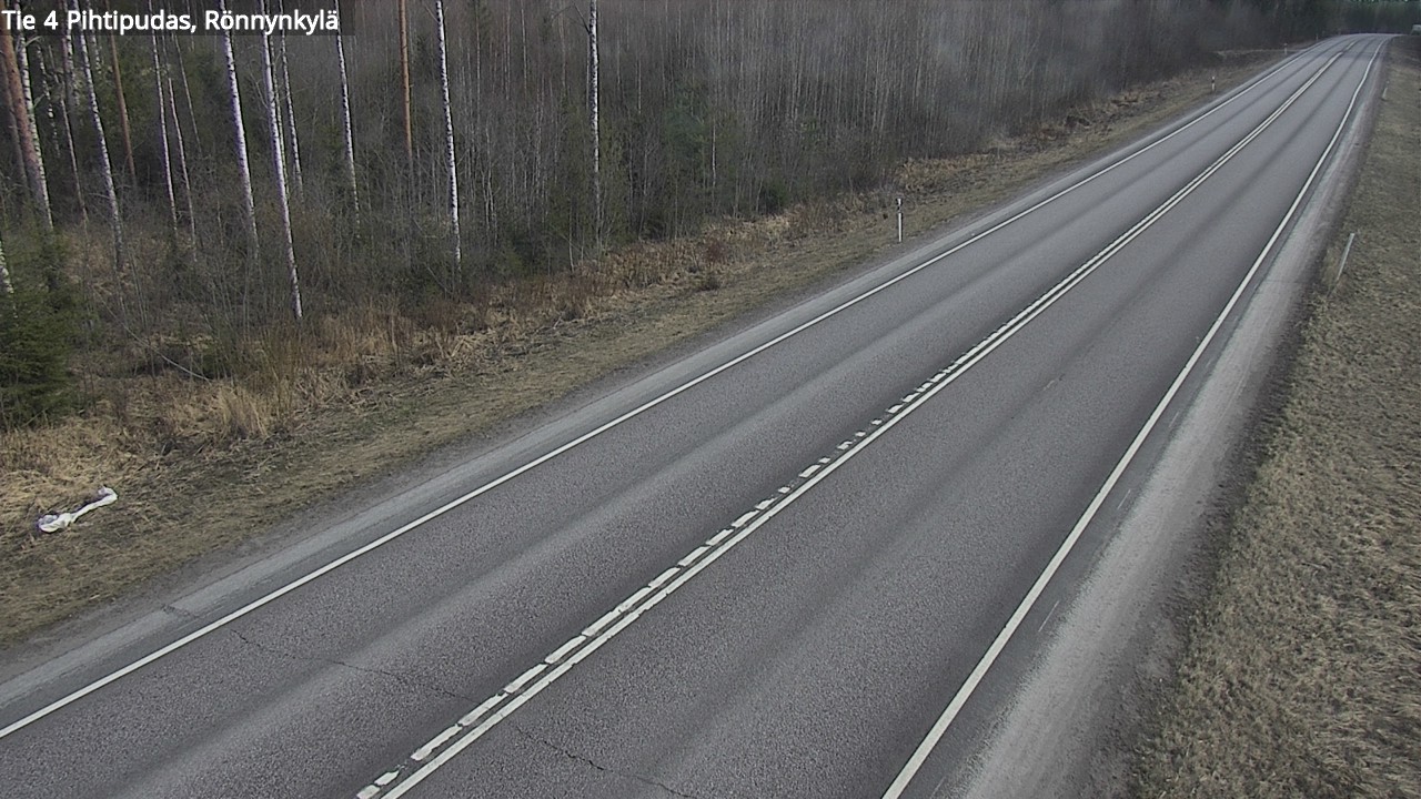 Weather Camera Image Väg 4 Pihtipudas, Rönnynkylä, Pihtipudas, Keski-Suomi