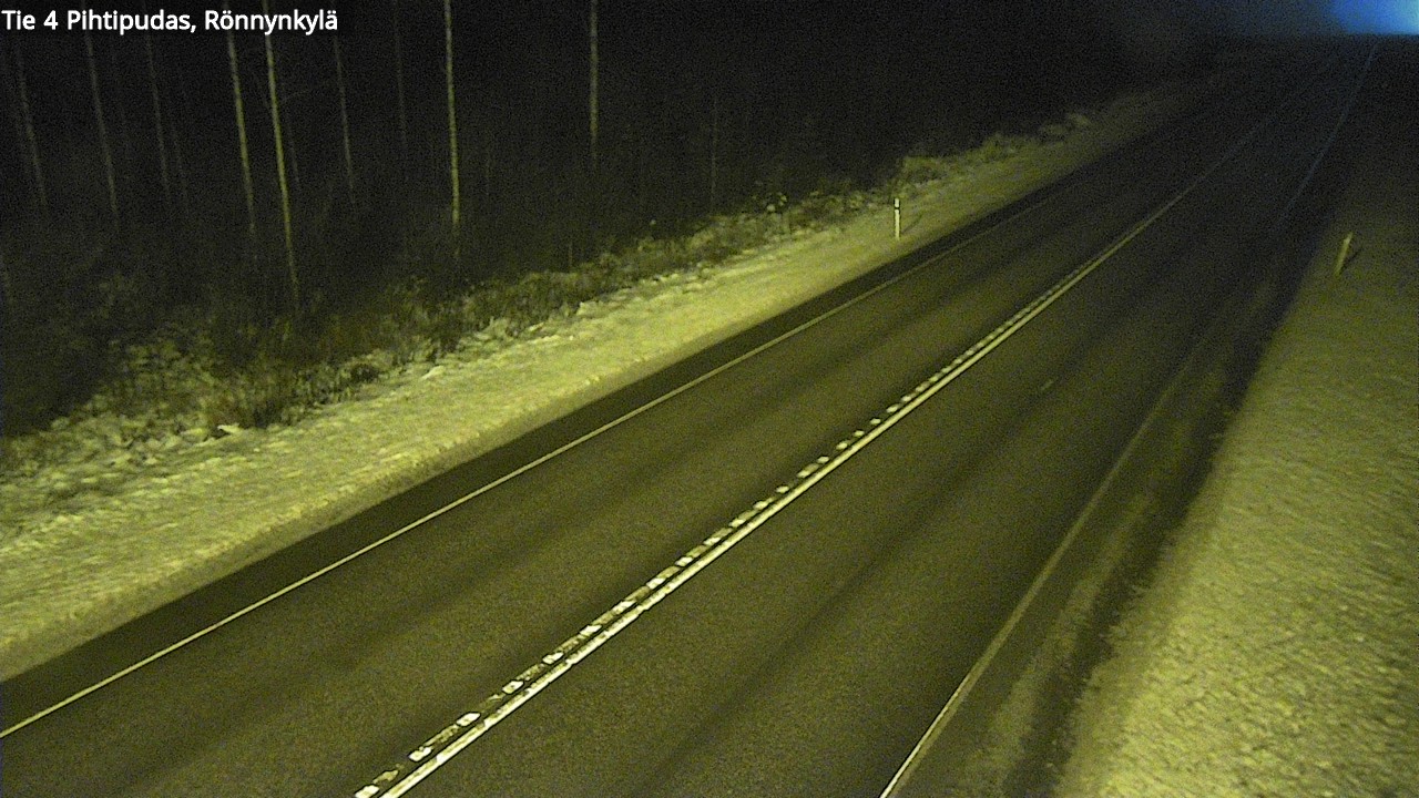 Weather Camera Image Väg 4 Pihtipudas, Rönnynkylä, Pihtipudas, Keski-Suomi