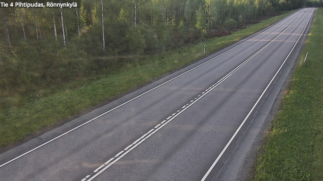 Weather Camera Image Road 4 Pihtipudas, Rönnynkylä, Pihtipudas, Keski-Suomi