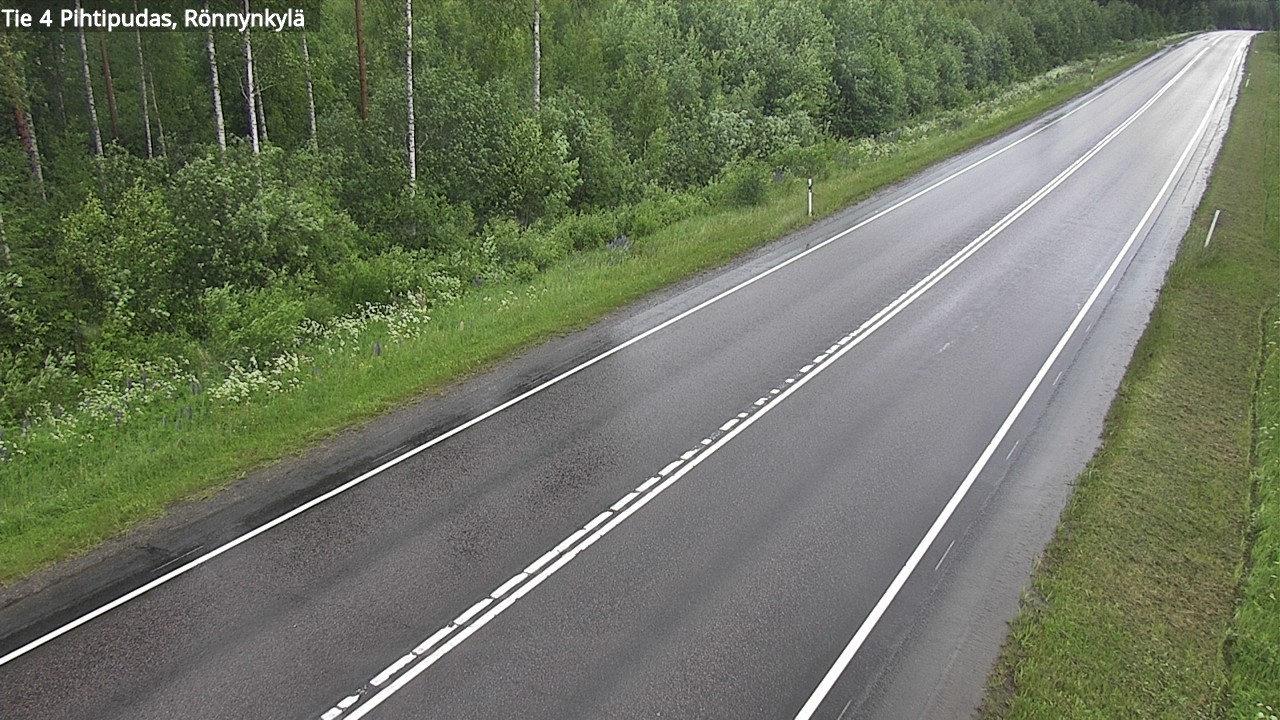 Weather Camera Image Road 4 Pihtipudas, Rönnynkylä, Pihtipudas, Keski-Suomi