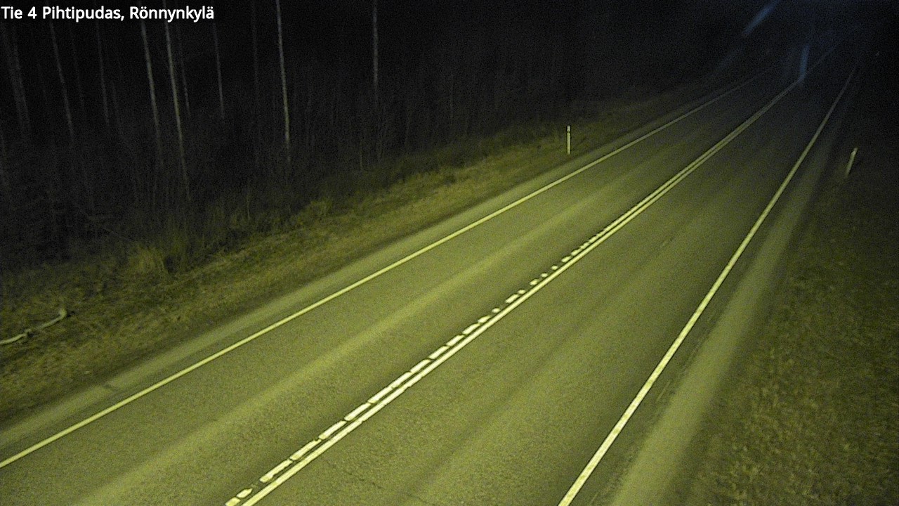 Weather Camera Image Väg 4 Pihtipudas, Rönnynkylä, Pihtipudas, Keski-Suomi