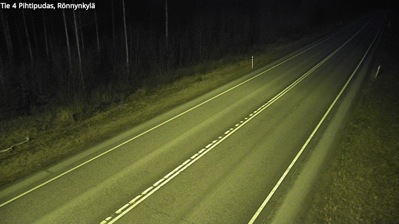 Weather Camera Image Väg 4 Pihtipudas, Rönnynkylä, Pihtipudas, Keski-Suomi