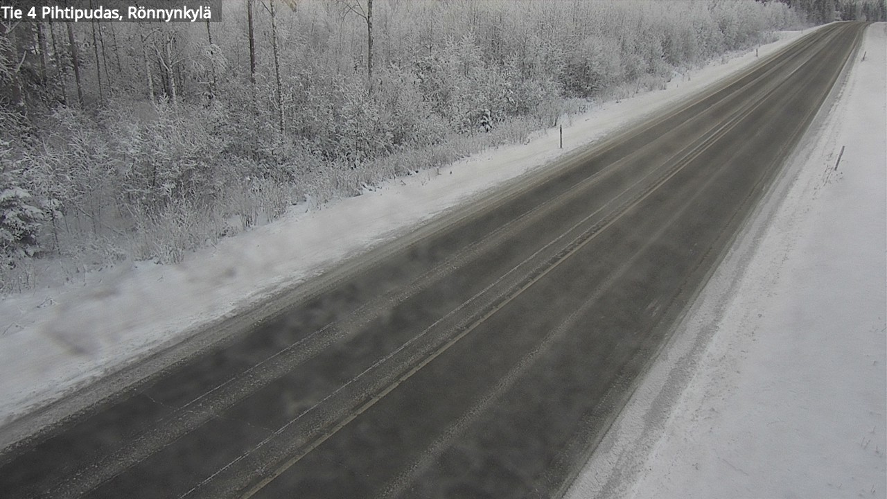 Weather Camera Image Väg 4 Pihtipudas, Rönnynkylä, Pihtipudas, Keski-Suomi