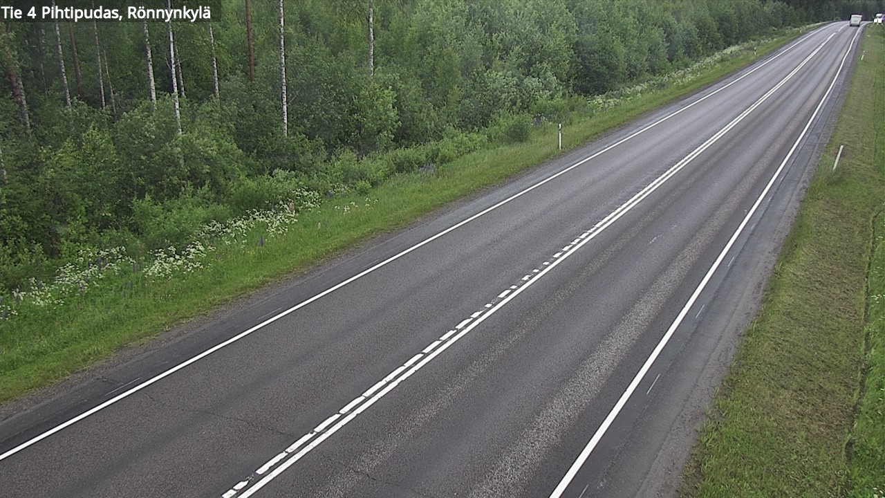 Weather Camera Image Road 4 Pihtipudas, Rönnynkylä, Pihtipudas, Keski-Suomi