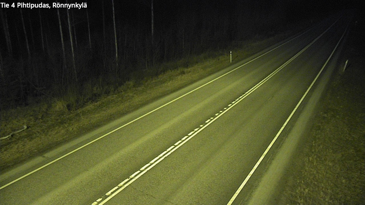 Weather Camera Image Väg 4 Pihtipudas, Rönnynkylä, Pihtipudas, Keski-Suomi