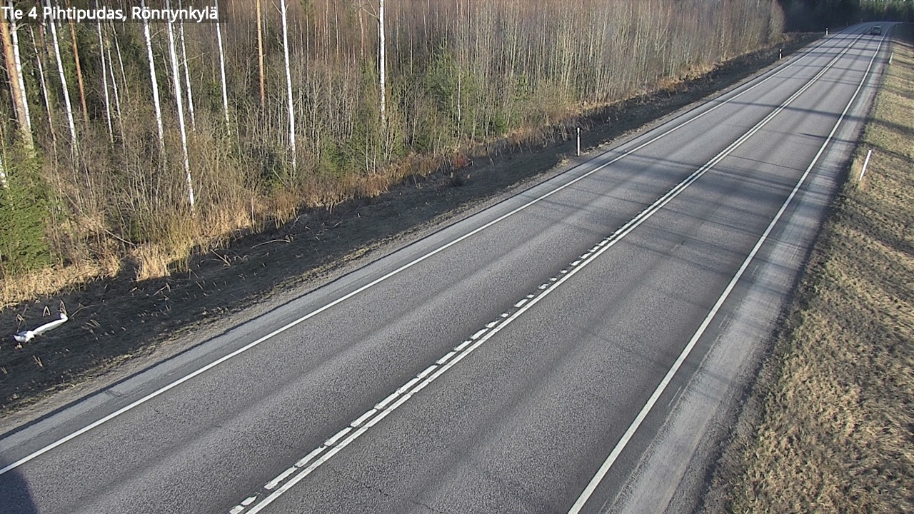 Weather Camera Image Väg 4 Pihtipudas, Rönnynkylä, Pihtipudas, Keski-Suomi