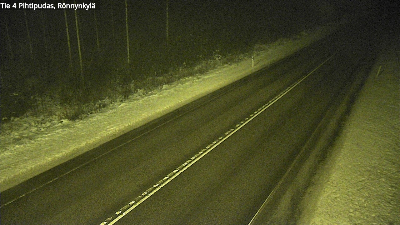 Weather Camera Image Väg 4 Pihtipudas, Rönnynkylä, Pihtipudas, Keski-Suomi