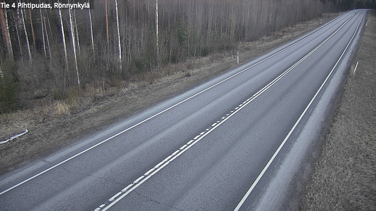 Weather Camera Image Väg 4 Pihtipudas, Rönnynkylä, Pihtipudas, Keski-Suomi