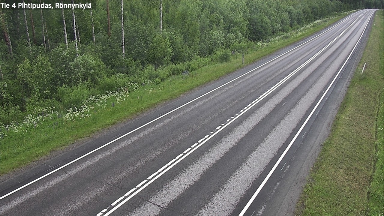 Weather Camera Image Road 4 Pihtipudas, Rönnynkylä, Pihtipudas, Keski-Suomi