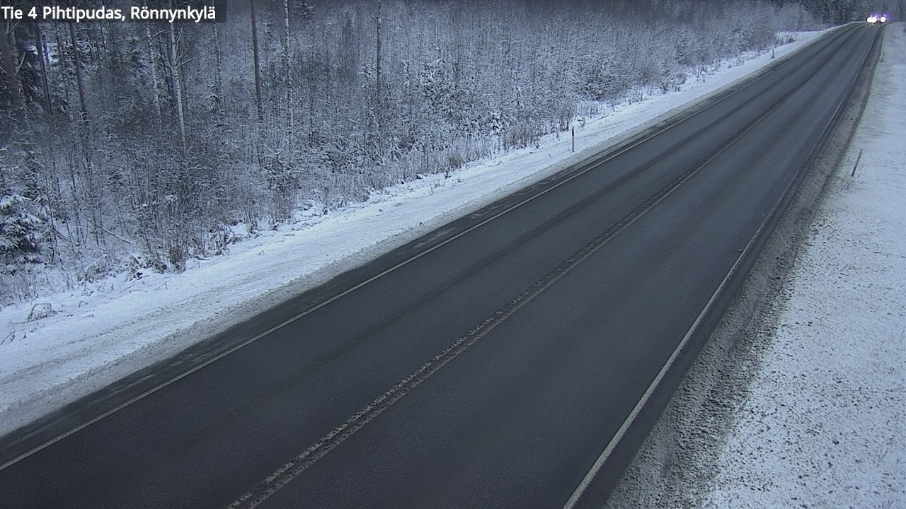 Weather Camera Image Väg 4 Pihtipudas, Rönnynkylä, Pihtipudas, Keski-Suomi