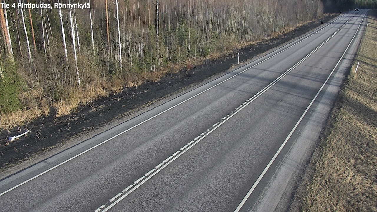 Weather Camera Image Väg 4 Pihtipudas, Rönnynkylä, Pihtipudas, Keski-Suomi