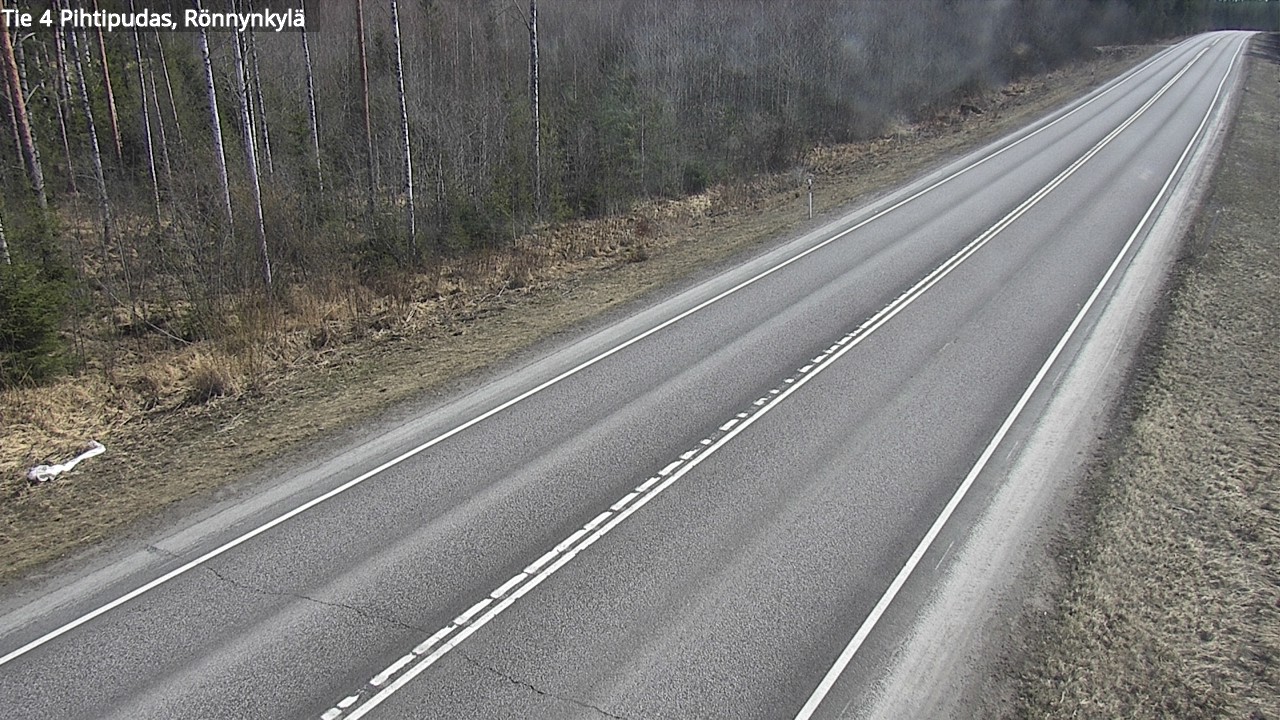 Weather Camera Image Väg 4 Pihtipudas, Rönnynkylä, Pihtipudas, Keski-Suomi