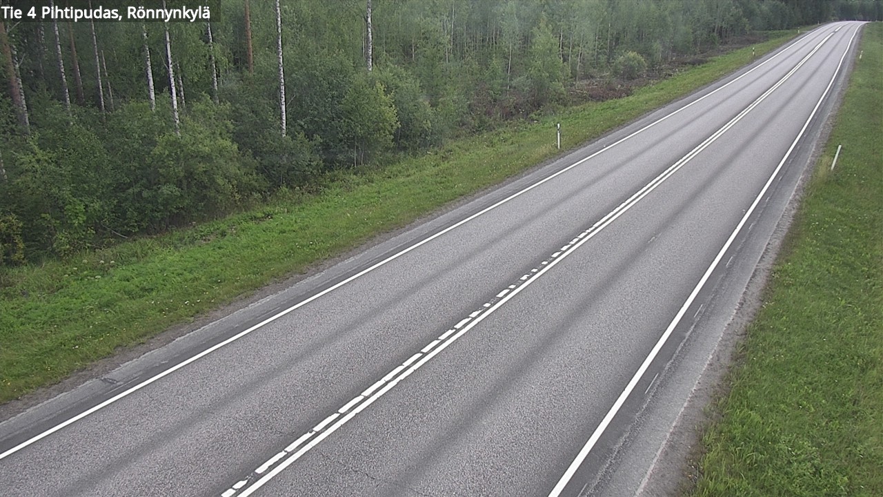 Weather Camera Image Väg 4 Pihtipudas, Rönnynkylä, Pihtipudas, Keski-Suomi