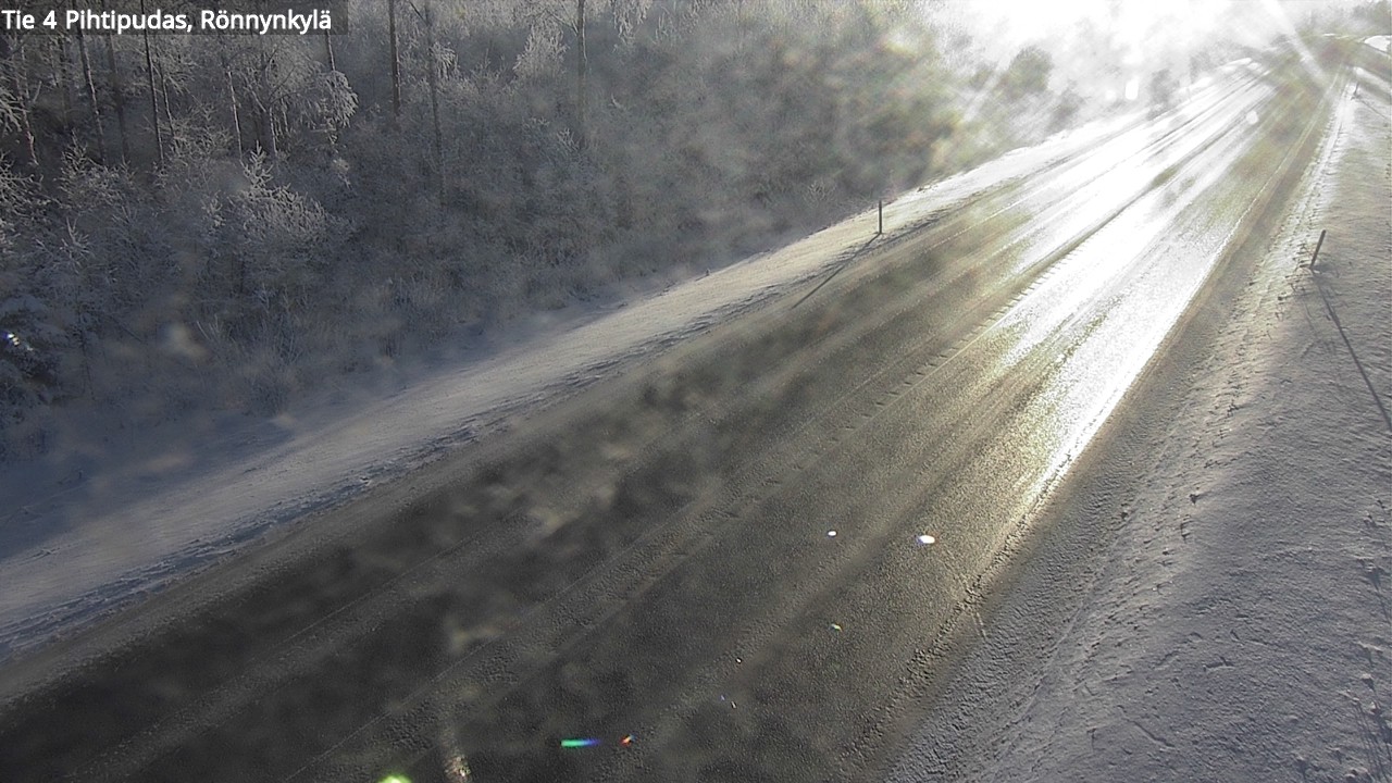 Weather Camera Image Väg 4 Pihtipudas, Rönnynkylä, Pihtipudas, Keski-Suomi