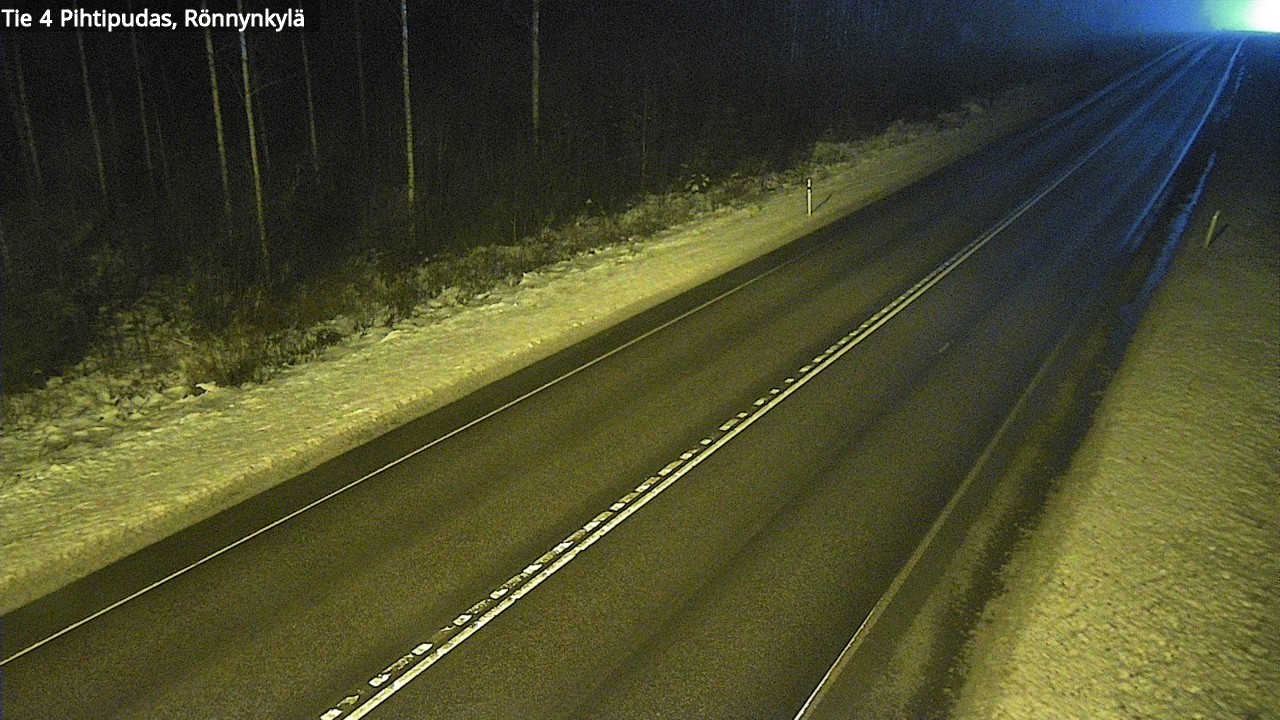 Weather Camera Image Väg 4 Pihtipudas, Rönnynkylä, Pihtipudas, Keski-Suomi