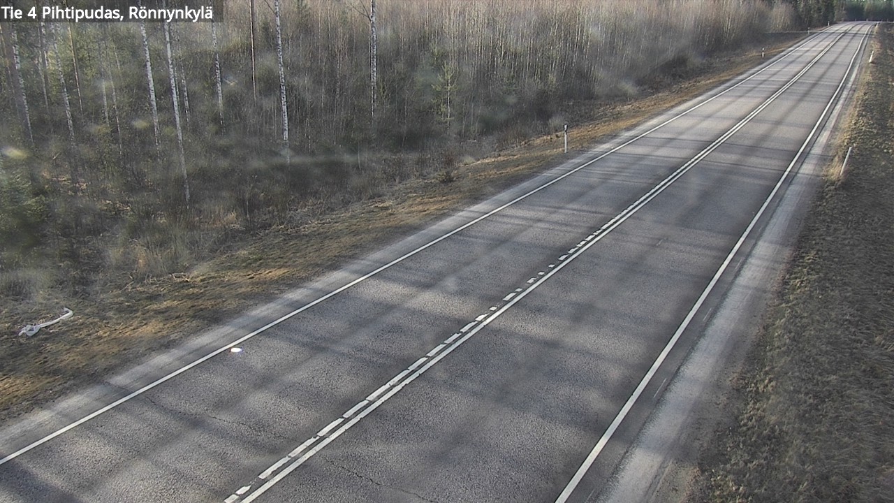 Weather Camera Image Väg 4 Pihtipudas, Rönnynkylä, Pihtipudas, Keski-Suomi