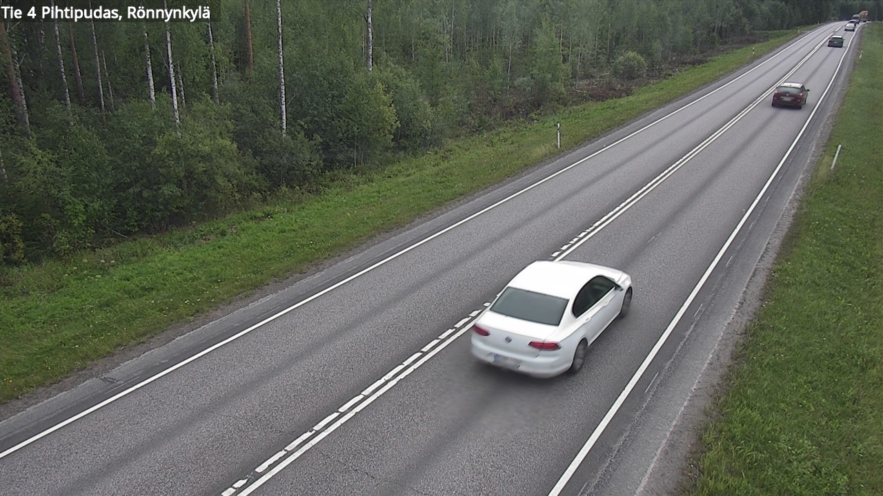 Weather Camera Image Väg 4 Pihtipudas, Rönnynkylä, Pihtipudas, Keski-Suomi